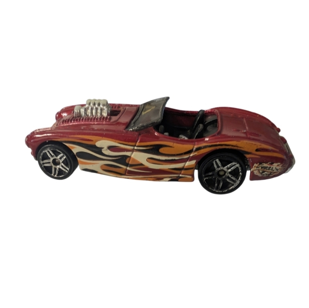 Hot Wheels Austin Healey Red/ Flames 1:64 Diecast 2000 Unboxed